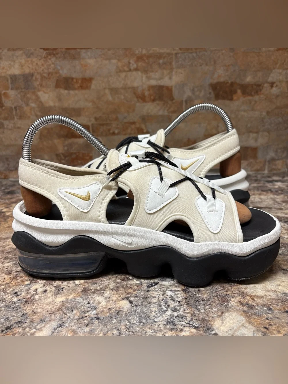 Nike Air Max Koko Serena Williams Design Sandals White Gold Size 10